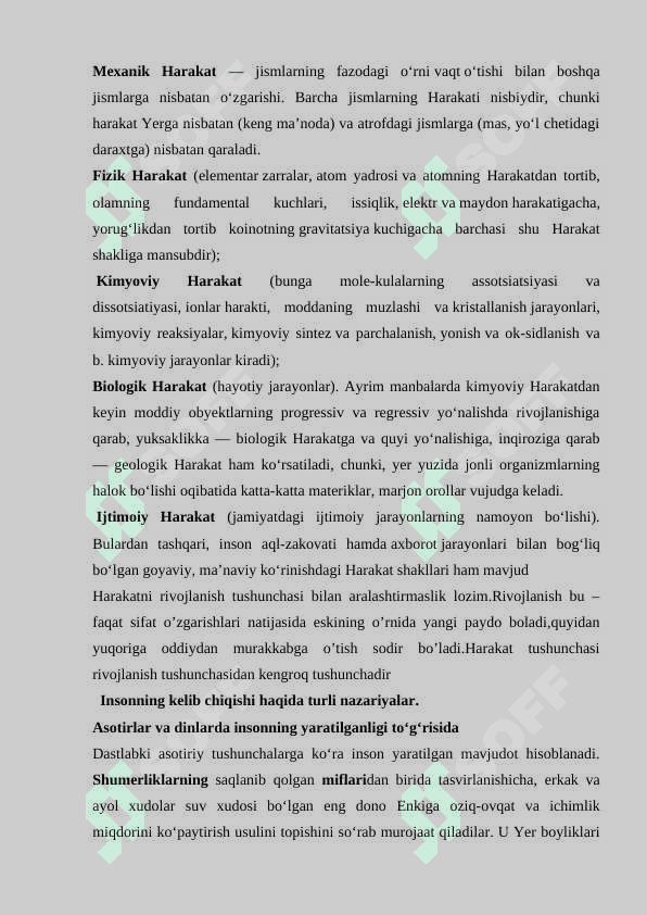 Harakat tushunchasining falsafiy talqini 3