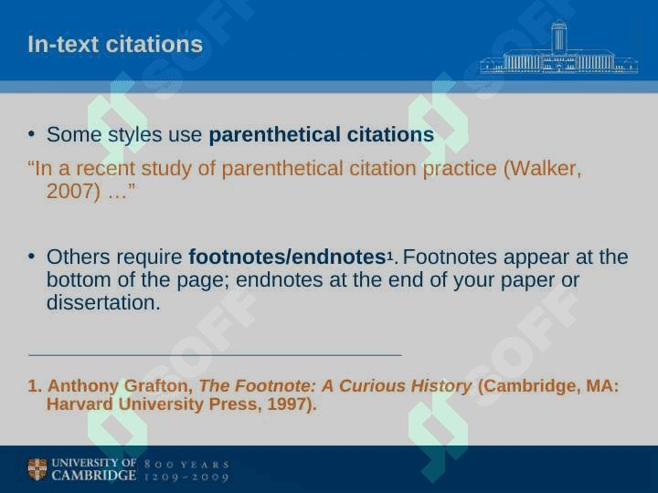 Referencing without tears: why, when and how to cite 8