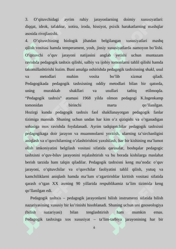 Tarbiyalanuvchilarning bilim, koʻnikma, malakalarini tashxis etish 6