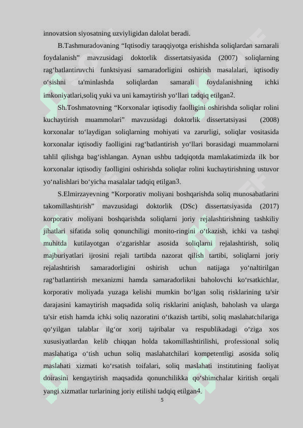 SOLIQ VA UNING IQTISODIY O'SISHGA TA'SIRI 5