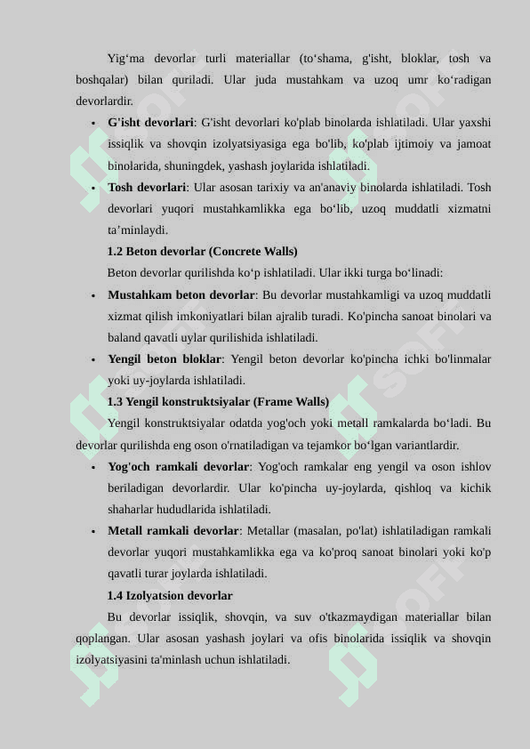 Devor turlari va ularga qo‘yiladigan asosiy talablar 3