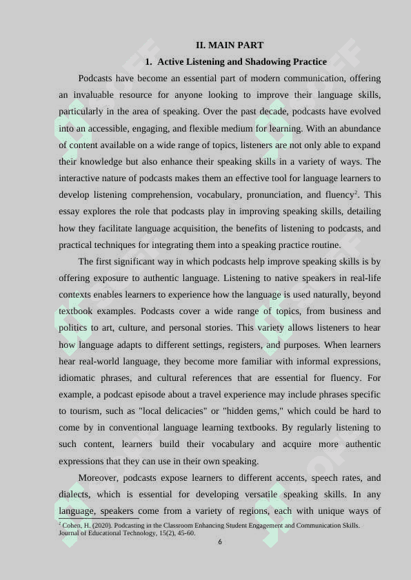 The role of podcasts in improving speaking skills 5