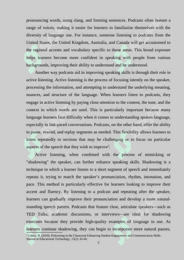 The role of podcasts in improving speaking skills 6