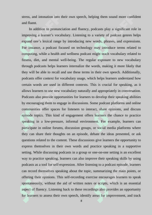 The role of podcasts in improving speaking skills 7
