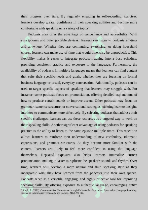 The role of podcasts in improving speaking skills 8