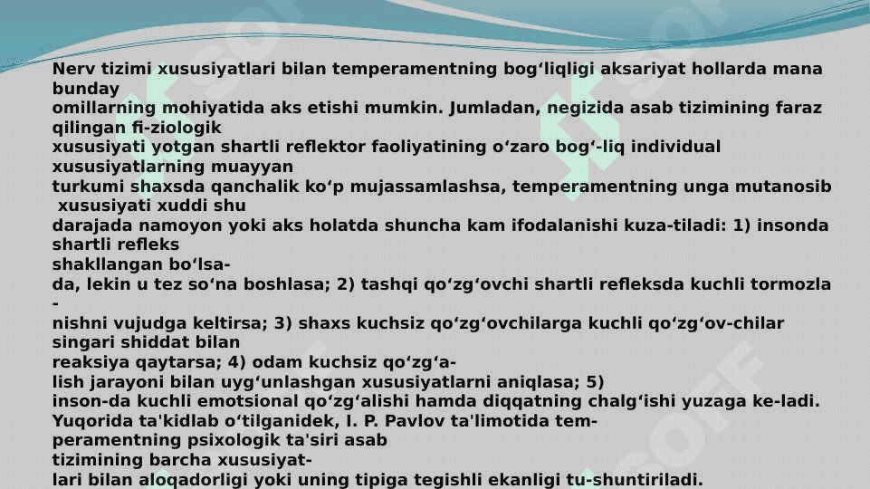 Shaxs temperamentini tadqiq etish metodlari 5