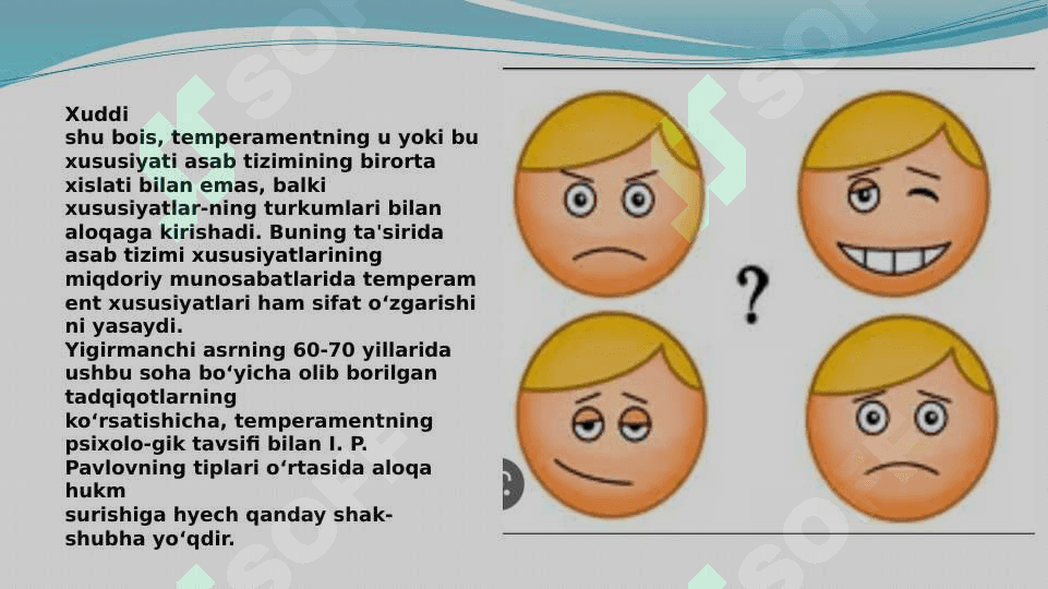 Shaxs temperamentini tadqiq etish metodlari 6