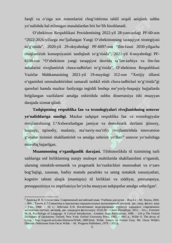 INGLIZ VA O‘ZBEK TILLARIDA BADIIY MATN PARADOKSLARINING LINGVOKULTUROLOGIK XUSUSIYATLARI 4