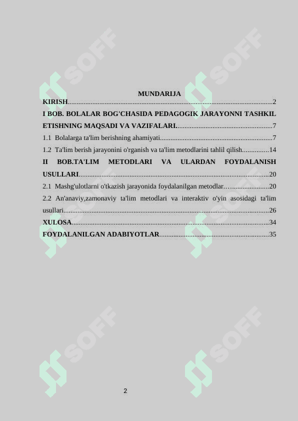 Mashg’ulotlarda bolalarga ta’lim berish 2
