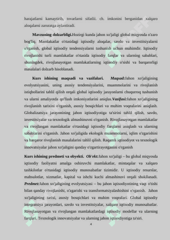 JAHON XO’JALIGI VA UNING EVOLYUTSIYASI 4