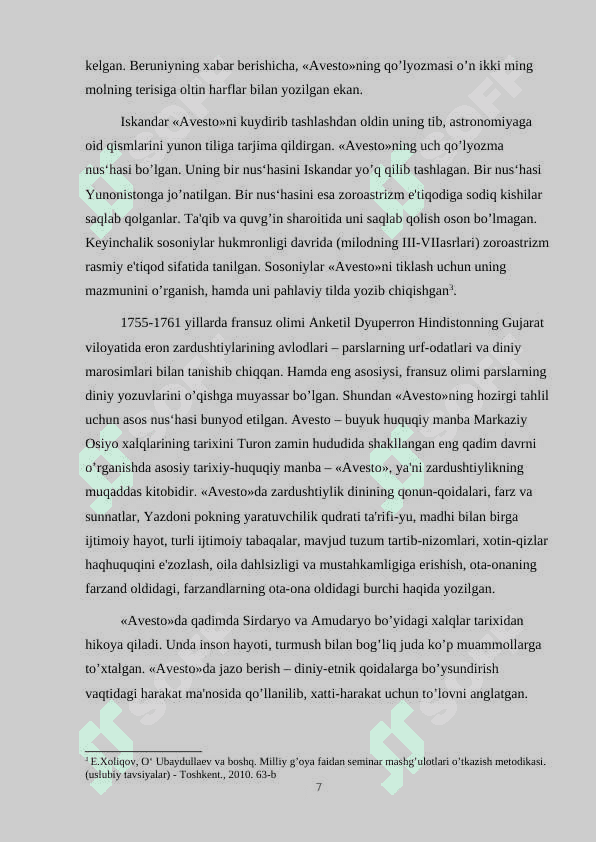 Avesto tarixiy manba sifatida 7