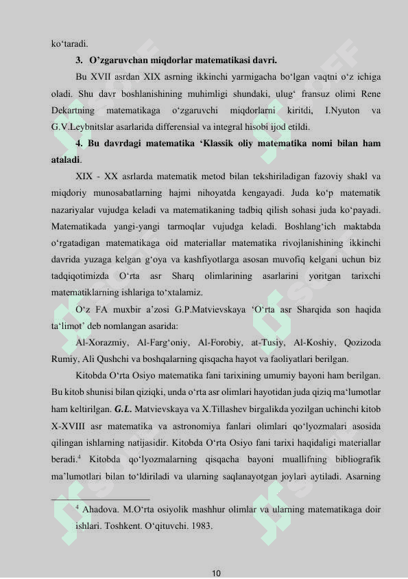 Umumiy o’rta ta’lim maktablari  6-sinf matematika darslarida tarixiy ma’lumotlardan  foydalanish metodikasi 8