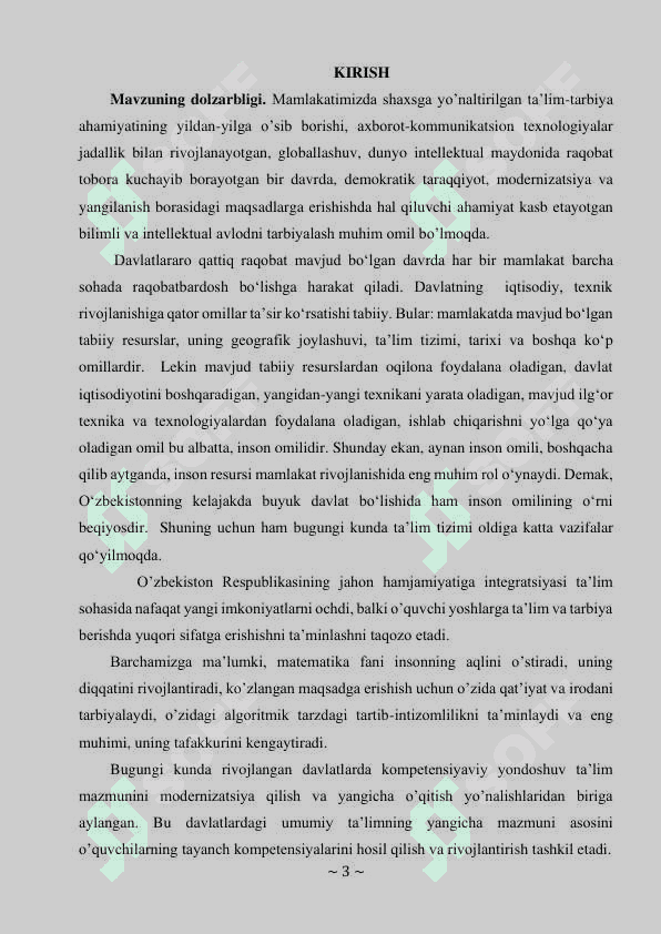 Maktabda “Analitik geometriya elementlarini o’qitish” metodikasi 3