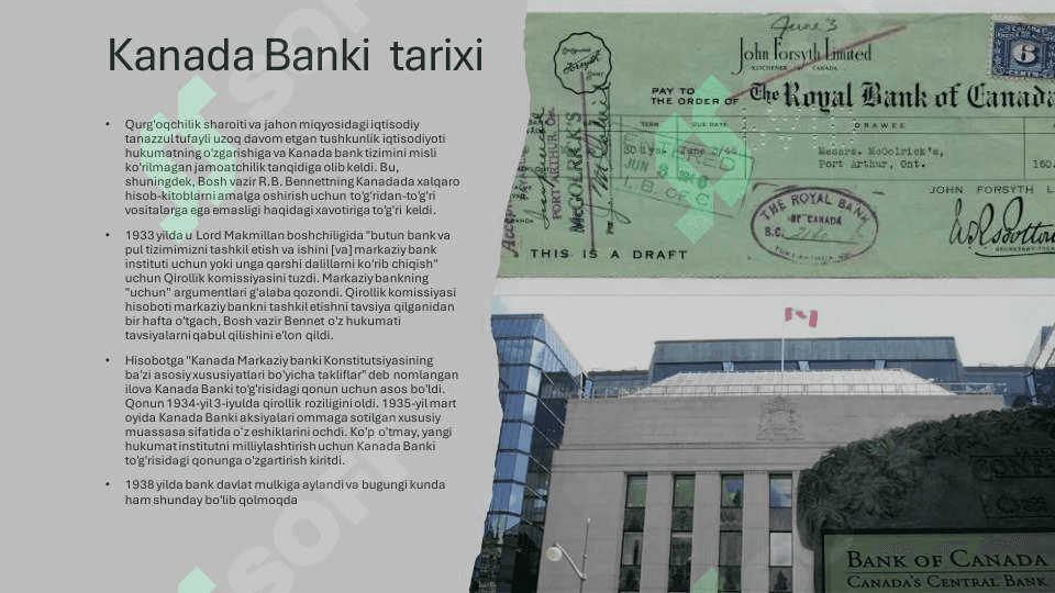 Kanada markaziy banki iqtisodiy tahlili 2