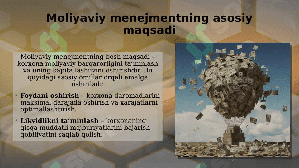 Moliyaviy menejmentning maqsad va vazifalari 3