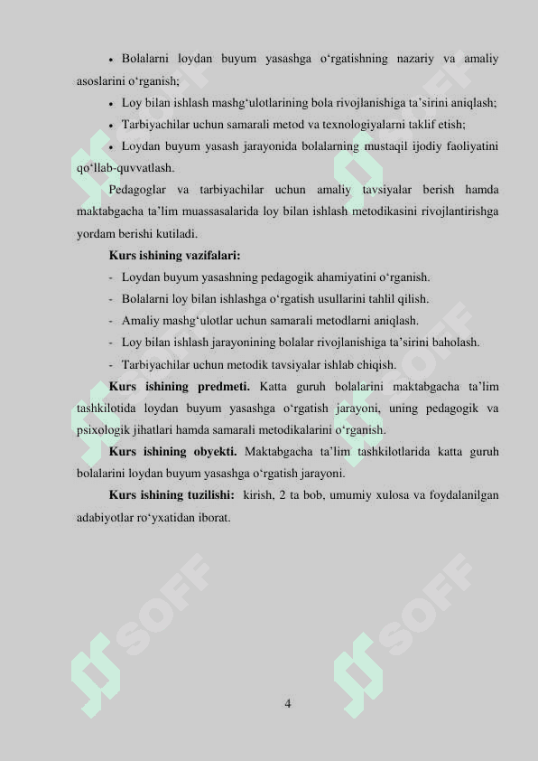 Katta guruhda loydan buyum yasashga o‘rgatish 3