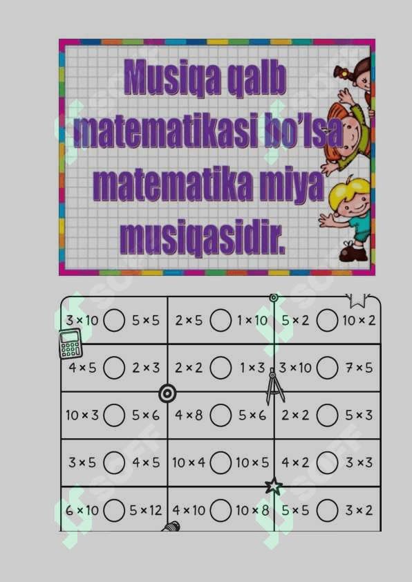 2-sinf matematika fanidan dars ishlanma 7 sonini ko‘paytirish va 7 ga ko‘paytirish mavzusida 4
