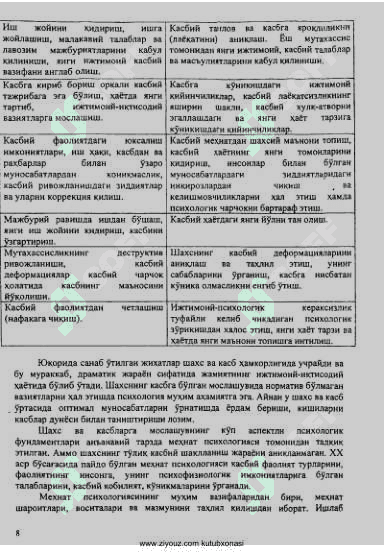Kasbiy psixologiya 8