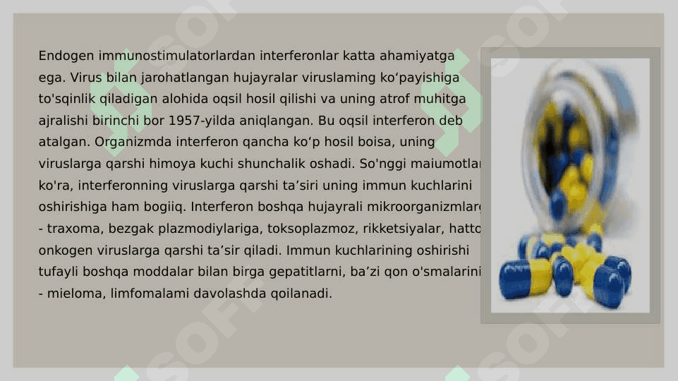 IMMUNITETGA TA'SIR ETUVCHI MODDALAR 6