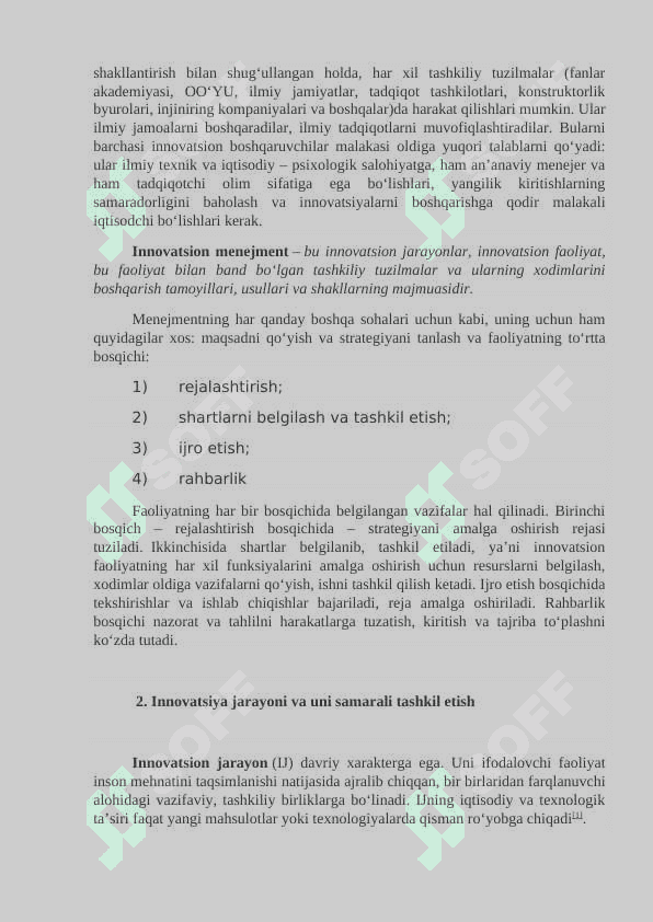 INNOVATSIYA VA INNOVATSION MENEJMENT 4