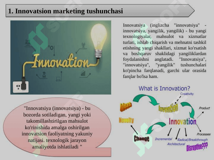 Innovatsion marketing turlari va usullari 2