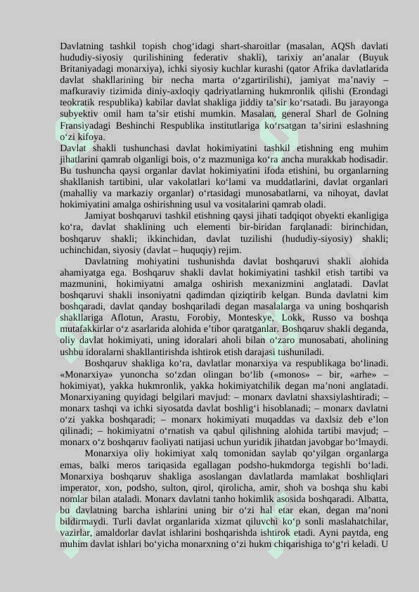 Davlatning funksiyalari, shakllari va mexanizmi 7