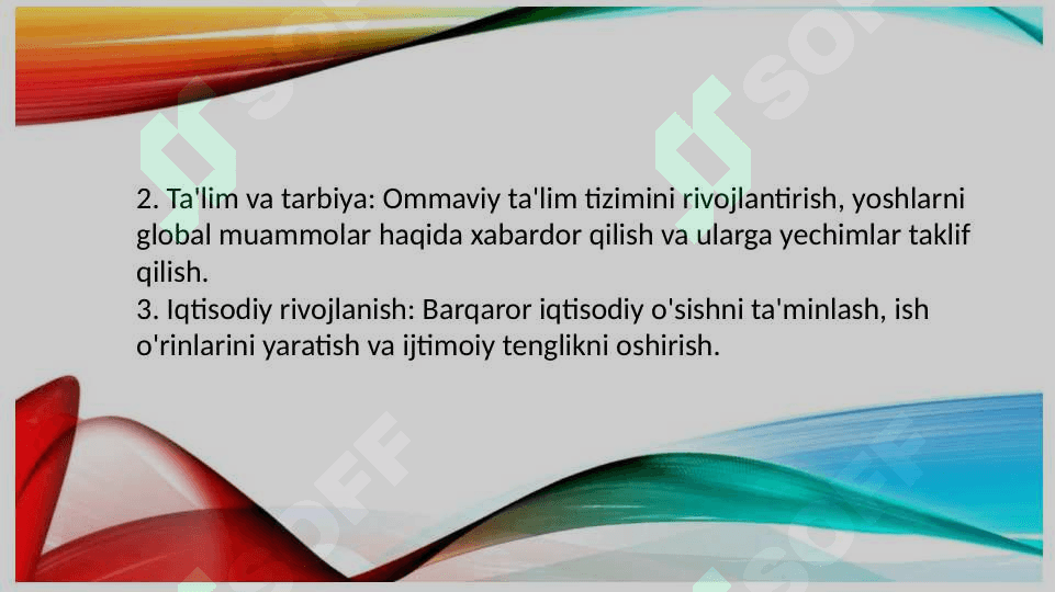 Global muammolarning milliy va mintaqaviy darajasidagi yechimlarini topish 3