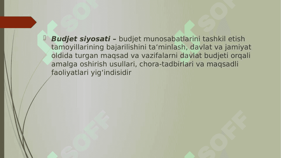 DAVLATNING BUDJET-SOLIQ SIYOSATI 4