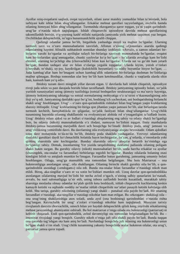 DAVLAT VA HUQUQNING KELIB CHIQISHI. DAVLAT TUSHUNCHASI, BELGILARI, MOHIYATI VA TIPLARI 4