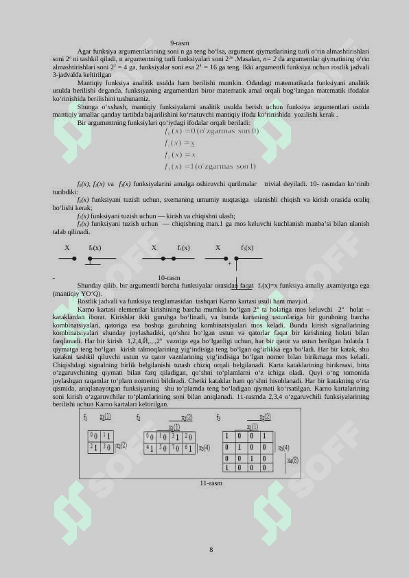 Integral mikrosxemalarning asosiy texnik ko’satkichlari 8