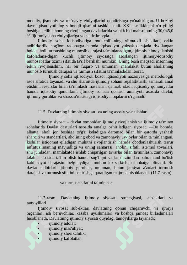 JAMIYATNING IJTIMOIY SOHASI VA DAVLATNING IJTIMOIY SIYOSATI 4