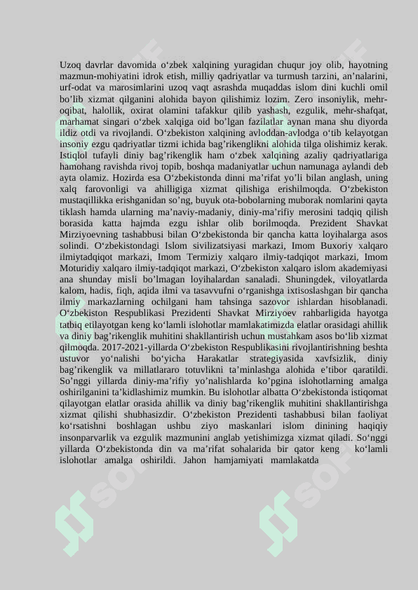 Dunyoviy bilimlar va diniy e’tiqod birligiga erishishning ahamiyati 2