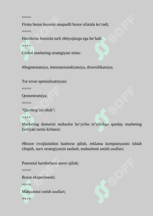 Marketing test 120 ta 4