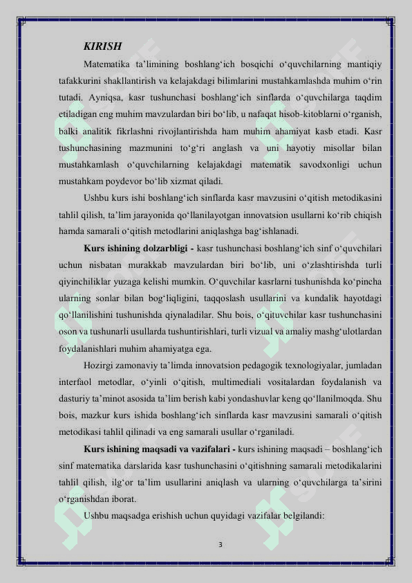 boshlang'ich sinf matematika darslarida kasr mavzusini o'qitish metodikasi 3