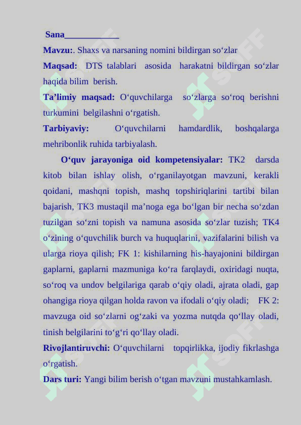 1-sinf ona tili dars ishlanma Shaxs va narsaning nomini bildirgan so‘zlar 2