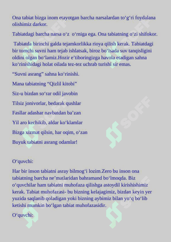 3-sinf tarbiya dars ishlanma Vaqt qanday tejaladi? mavzusida 4