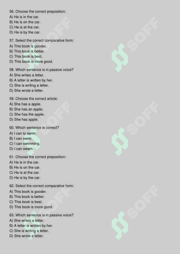 Ingliz tili test 8