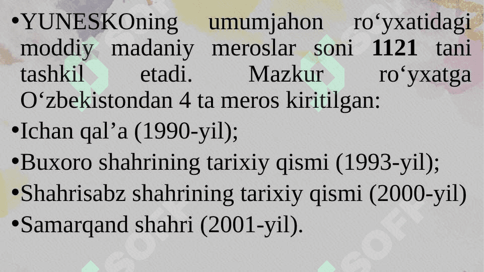 O‘ZBEKISTONNING XALQARO ALOQALARI VA JAHON HAMJAMIYATIDAGI O‘RNI 8