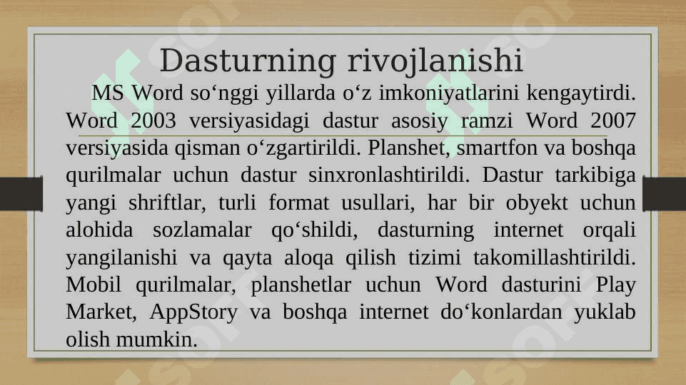 WORD matn muxarriri 4