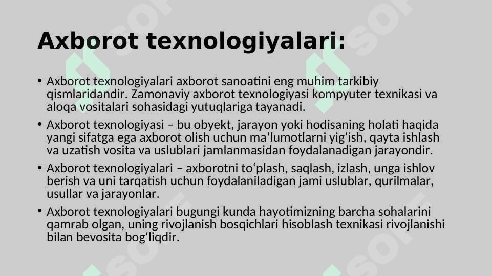 Iqtisodiyotda axborot- kommunikatsiya texnologiyalari va tizimlari 3