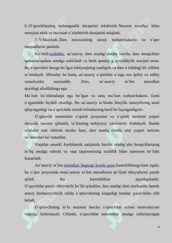 Informatika ta’limida an’anaviy va noan’anaviy ta’lim texnologiyalari 4