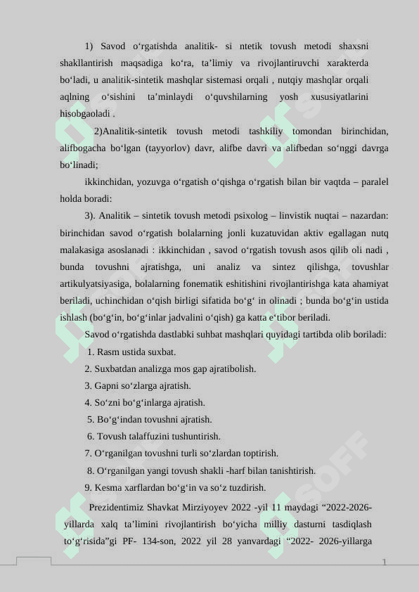 Boshlang‘ich sinflarda grammatik tahlilni o‘tkazish metodikasi 6