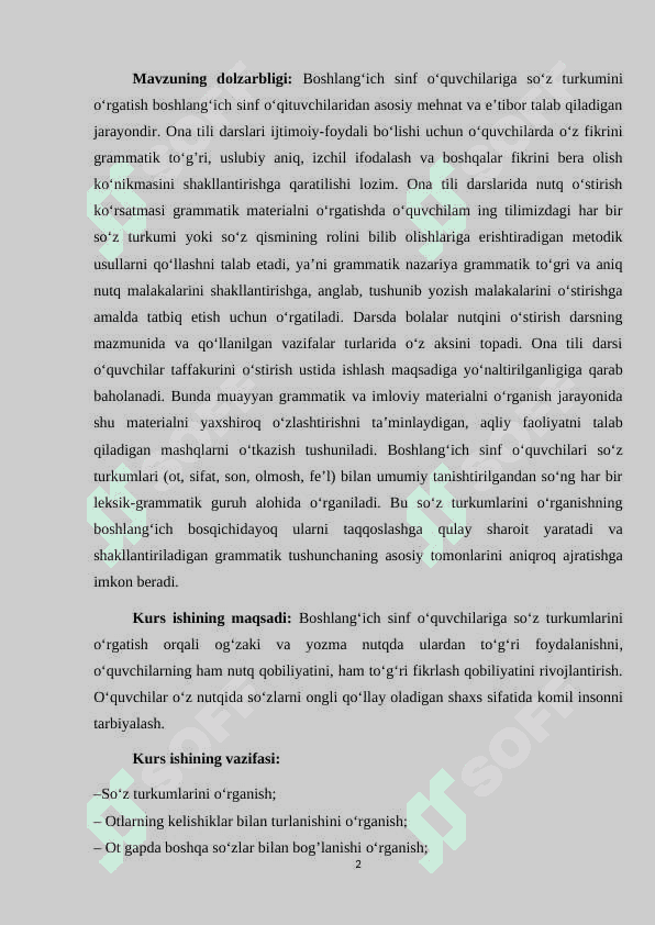 Boshlang‘ich sinflarda ot mavzusini o‘rgatish 2