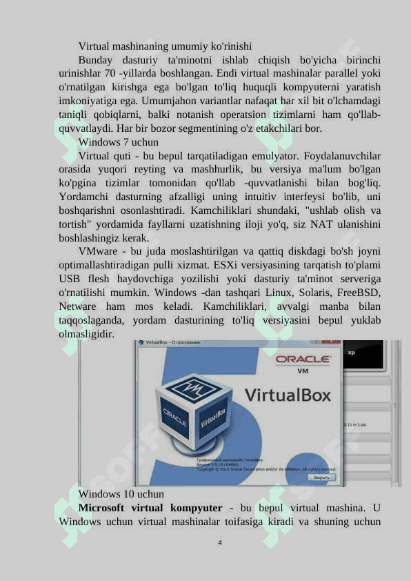 Virtual dasturlar va ulardan foydalanish 4