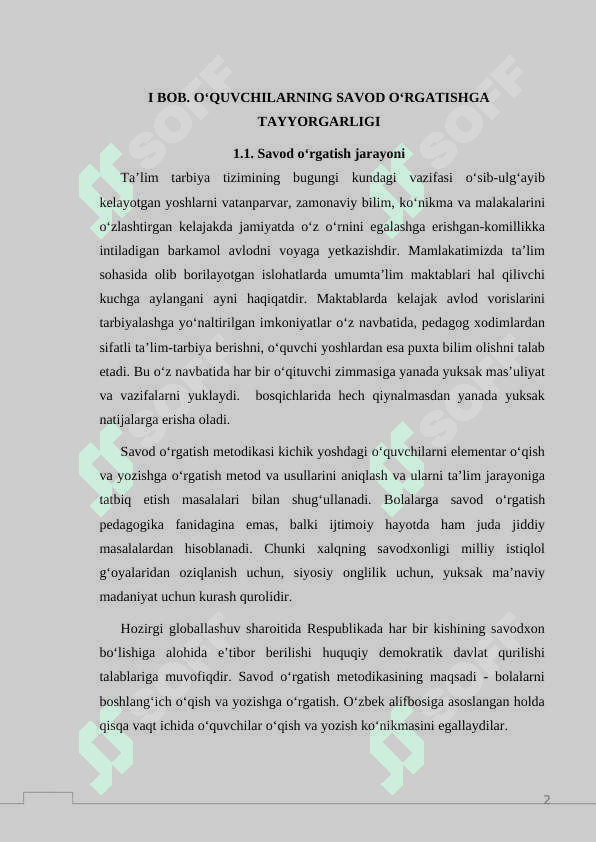 Savod o‘rgatish tayyorlov darslarini tashkil etish 4