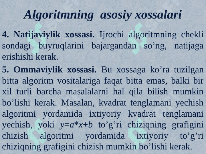 Algoritmlashtirish va dasturlash asoslari. Axborot tizimlari tushunchasi. Elektron hukumat 6