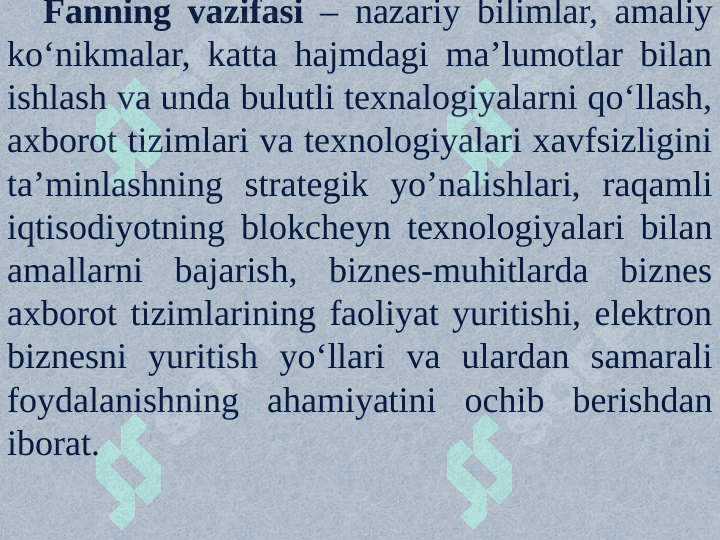 Iqtisodiyotda axborot-kommunikatsion texnologiyalari va tizimlar faniga kirish 4
