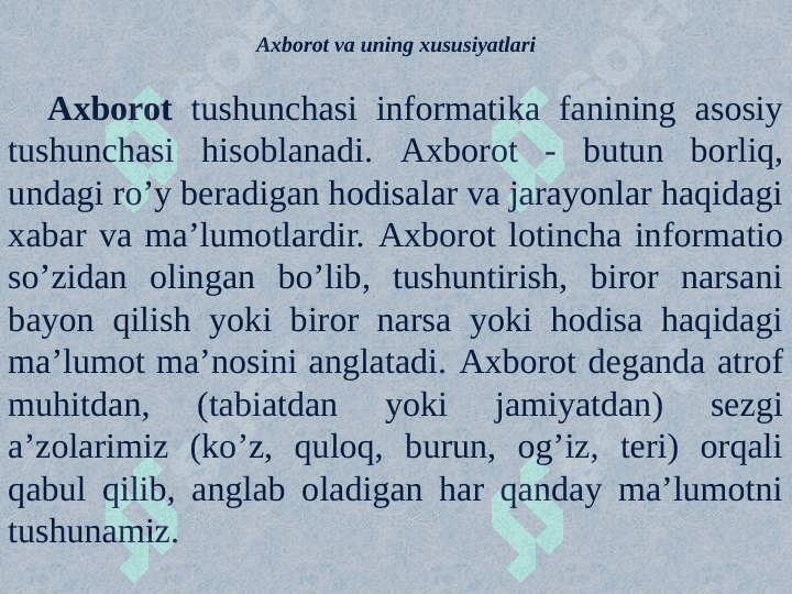 Iqtisodiyotda axborot-kommunikatsion texnologiyalari va tizimlar faniga kirish 5
