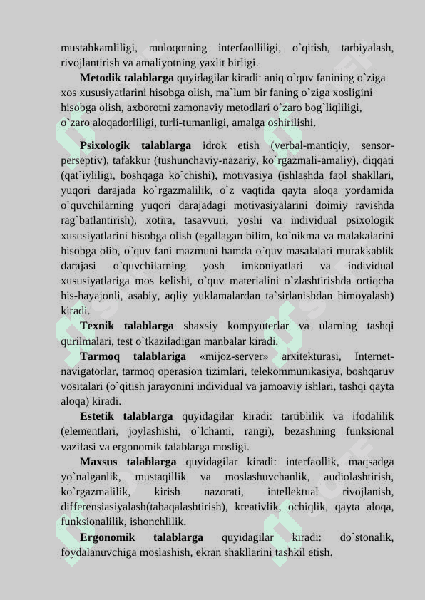 Informatika va axborot texnologiyalari fanini o’qitishda pedagogik dasturiy vositalar 4