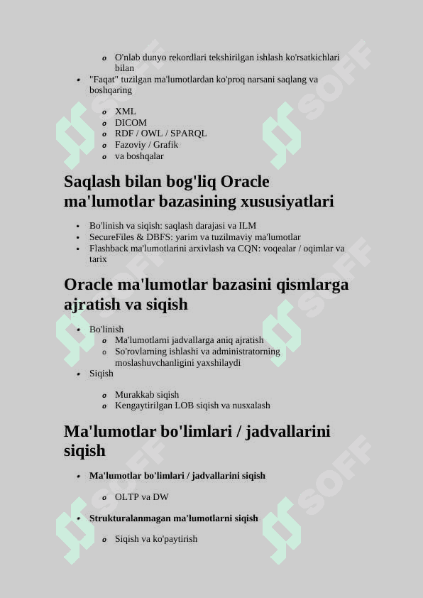 Malumotlar bazasi mustaqil ish_Ma’lumot bazasi tizimining arxitekturasi. 4